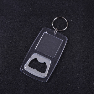 Custom Transparent Holder Plastic Blank <strong>Bottle</strong> <strong>Opener</strong> Photo Frame <strong>Keychain</strong> Souvenir <strong>Acrylic</strong> Photo <strong>Beer</strong> <strong>Bottle</strong> <strong>Opener</strong> Keychains - Product Image 1