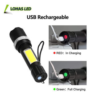 Linterna LED Impermeable para Exteriores 2023, Giratoria, con Zoom Ajustable, Recargable por USB, para Emergencias y Camping - Product Image 3