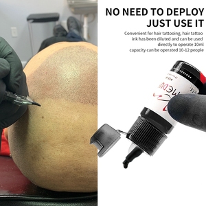 Tinta de tatuaje SMP de fábrica, pigmento de tatuaje de micropigmentación del cuero cabelludo de 15ML para tatuajes de línea capilar, ideal para uso en estudio y academia - Product Image 5