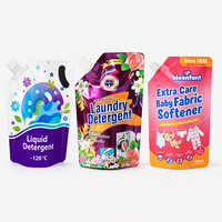 Emballage personnalisé anti-fuite avec bec verseur pour détergent liquide – Sachet souple PET/PE avec buse pour stockage de liquides