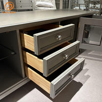 Meuble TV de luxe, classique, antique, solide, royal, européen, pour salon, villa, hôtel, en bois, personnalisable, français