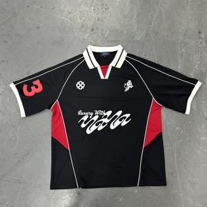 Maillot de football personnalisé en sublimation, design de maillot de football, logo brodé, jersey streetwear oversize - Product Image 4