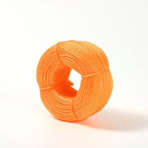 Corde d'emballage en PE à 3 brins, corde torsadée, couleur jaune personnalisée, dure, 3 mm, 4 mm, 5 mm, 6 mm, 8 mm, 9 mm, 10 mm, 12 mm - Product Image 2