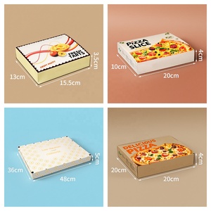 Cajas de Pizza Personalizadas de Cartón Corrugado Blanco y Marrón de 33x33 cm - Product Image 3