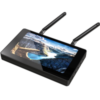 Mini moniteur FPV avec écran de 5 pouces, DVR, batterie 3.8V 4000mAh, récepteur FPV 5.8G, écran LCD haute luminosité de 5.0 pouces 800x480 points