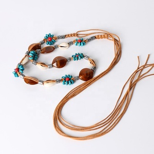 Moda Retro etnik stil kadın boncuklu kemer yönlü dokuma dekorasyon bel zinciri kumaş aksesuar - Product Image 6