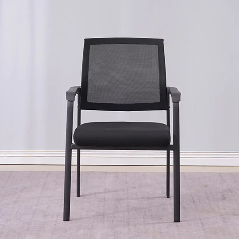 Conferência barato cadeira malha volta empilhamento cadeira ergonômica madeira suporte tecido assento para escritório