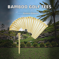 Tees de golf en bambou écologiques personnalisés avec logo, 100 mm, VASTUP SER-TEE-B, 1000 pièces/paquet