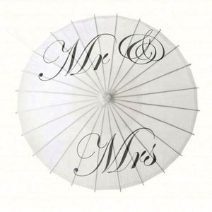 Parasol en papier de bambou blanc peint de 15,5 pouces pour décoration artisanale DIY, idéal pour les centres de table de mariage et les parasols solaires - Mr&Mirs - Product Image 3