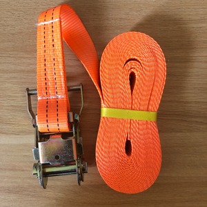 Best Seller Customizable <b>Ratchet</b> Tie Down <b>Strap</b> with Polyester Hooks Designed by Vietnam Weaving Factory for Cargo Webbing - Product Image 3