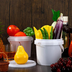 Usine En Gros Vide 5 Gallon En <span class=keywords><strong>Plastique</strong></span> Blanc Seau De Peinture Avec Couvercles Poignée 20 <span class=keywords><strong>Litres</strong></span> Seau Baril pour Essence Lavage Poweder - Product Image 5