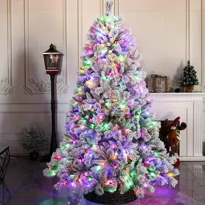 Luxury Artificial Big LED Christmas Tree Ornaments With Lights Luxury Christmas Tree Decoration
