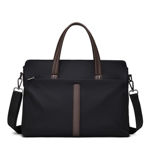 Water Resistant Nylon <b>Laptop</b> Bag Business Tote Crossbody Large Casual Men School Travel Detachable Strap Slim <b>Laptop</b> Bag - Product Image 2