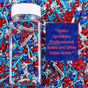 Varillas de plata comestibles con forma de estrella, suministros de panadería americana, decoración de pasteles, aspersores para el día de la independencia, para el 4 de julio - Product Image 5