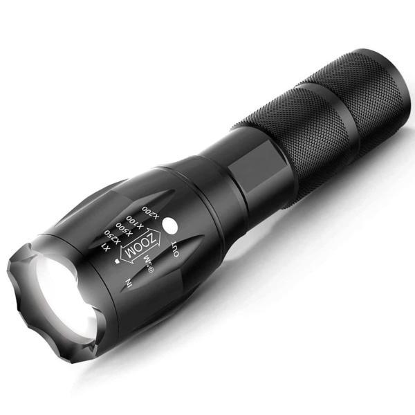 Super Bright Led Flashlight Usb Rechargeable Zoomable Tactical Torch Outdoor Long Distance Camping Work Light