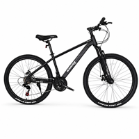 Vélo de montagne à frein à disque à huile, acier haute teneur en carbone, 21 vitesses, tout-terrain/traiteur/descension, double suspension, roues en alliage de 26 pouces