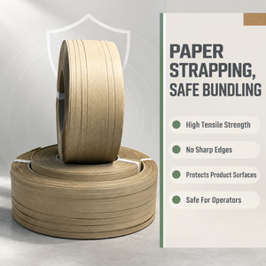 Cinta de Papel Resistente para Flejado, Venta al por Mayor, Banda de Papel para Encuadernación, Adaptable a Diversos Escenarios de Embalaje - Product Image 3
