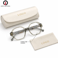 Vente flash - Lunettes optiques classiques à monture hexagonale en acétate, logo personnalisé, montures de lunettes rétro, lunettes en acétate