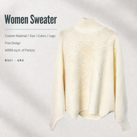 Pull tricoté pour femme 100 % laine, col roulé, prêt-à-porter, design tendance 2026, prix de gros abordable, économique