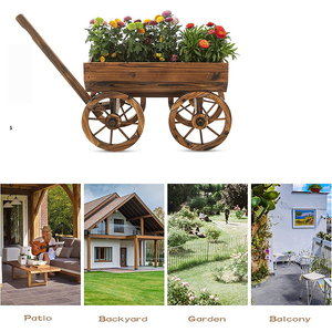 Garden Outdoor Decoration <strong>of</strong> Flower Planter Stand with Wooden <strong>Pot</strong> - Product Image 4