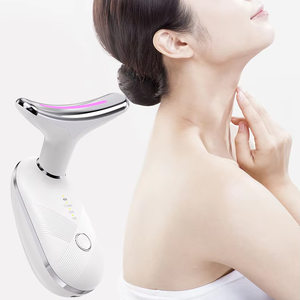 Appareil de beauté pour le visage et le cou, 3 couleurs, écran LCD, double <span class=keywords><strong>menton</strong></span>, anti-rides, masseur de levage. - Product Image 2