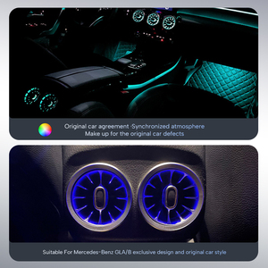 Sistema de iluminación de coche de lujo A/<span class=keywords><strong>B</strong></span>/CLA/GLB/GLA actualización nueva condición con ventilación de CA trasera ambiental y luz de ambiente Interior - Product Image 2