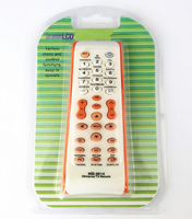 Télécommande universelle pour téléviseur avec code fixe automatique, activation par pression, 4 boutons, pile AAA, arrêt automatique
