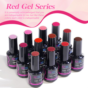 ยาทาเล็บยูวี 12 สีใหม่ สีแดง 15 มล. ยาทาเล็บเจลแบบติดทนนาน ซึมผ่านได้ ยาทาเล็บ เครื่องสำอาง - Product Image 5