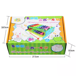 Instrumento Musical de madera de <span class=keywords><strong>Piano</strong></span> de bebé clásico de alta calidad, venta al por mayor, gran oferta, teclado de juguete de iniciación de dibujos animados incluido - Product Image 4
