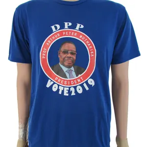 Promotional 100% Polyester Cheap Election Events T-shirt for Kenya Angola Philippines Nigeria Congo Guinea Myanmar