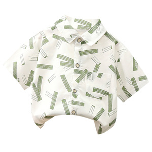 Nouvelle Collection 2025 – Chemise d'été décontractée en coton à manches courtes pour garçons, enfants et bébés – Modèle fin - Product Image 5