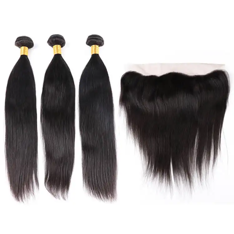 Mink brazilian hair light brown silk thin skin 4x4 french lace closure 13 x 4 13 x 6 30 inch deep wave bundles with front