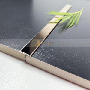 Perfil en T de Acero Inoxidable Arquitectónico Moderno EX1013 para Transición de Pisos y Decoración de Paredes - Product Image 1