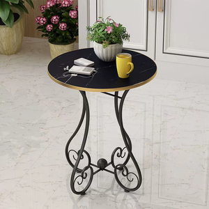 Petite table ronde <span class=keywords><strong>en</strong></span> <span class=keywords><strong>fer</strong></span> <span class=keywords><strong>forgé</strong></span> Table basse Table de <span class=keywords><strong>chevet</strong></span> simple Salon Jardin Mini petite table - Product Image 2