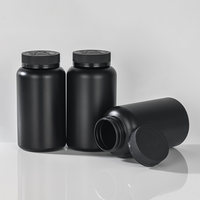 Bouteille en plastique HDPE de 500 cc en gros avec bouchon de sécurité CRC pour huiles de poisson, vitamines et capsules/comprimés