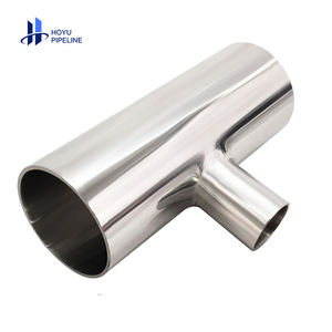 T per saldatura in acciaio inossidabile per uso alimentare 304 316l 1.5 "t saldato per lucidatura sanitaria gomito a t uguale di tipo lungo - Product Image 5