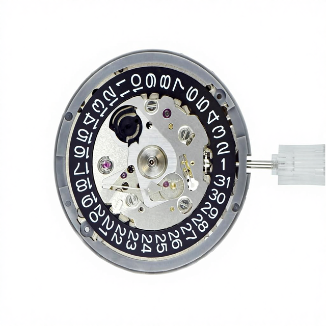 Watch Parts Genuine Watch Movement Compatible with Seiko NH35/NH35A Automatic Movement Daydate Crown 3 Black Date Alloy Steel