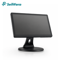 Terminal de point de vente pliable commercial, écran 15,6 pouces, machine de point de vente Windows avec support réglable, fabricant OEM ODM