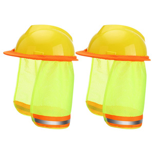 Nhà sản xuất cung cấp mùa hè Kem Chống Nắng Mũ bảo hiểm mui xe khả năng hiển thị cao đi xe đạp Visor vải phản quang xây dựng trang web Mũ bảo hiểm cape - Product Image 4