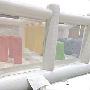 Parcours d'obstacles gonflable en PVC couleur <span class=keywords><strong>macaron</strong></span> avec toboggan, qualité commerciale pour événements pour enfants - Product Image 4