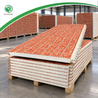 Panneau mural sandwich ignifuge et à économie d'énergie avec isolation thermique et insonorisation pour villa moderne préfabriquée