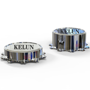 Nouvelles jantes de camion Kelun en aluminium poli argenté avec logo personnalisé, centre flottant, 24/26/28 pouces - Product Image 5