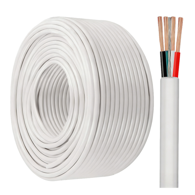 Armored Security Cable 10Core 16AWG Solid Copper Steel Wire Mesh PVC Outer Jacket ROHS for for Industrial Applications
