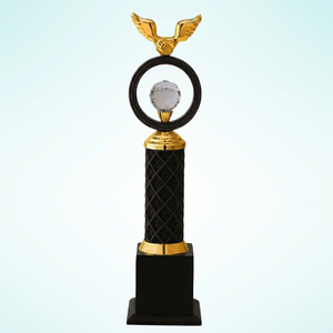 Trophées de reconnaissance en métal gravés au laser de qualité supérieure, trophées personnalisés pour la célébration de l'excellence au bureau et à l'école - Product Image 1