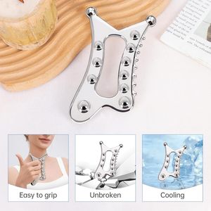 Juego de Herramientas de Metal Gua Sha al por Mayor, 5 en 1, Raspador Muscular para Rostro, Cuello, Cuerpo, Masajeador de Drenaje Linfático - Product Image 3