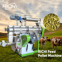 Mesin Pembuat Pakan Pelet Hewan RICHI Lubang 5mm - Mesin Pembuat Pakan Sapi Multifungsi Harga Terjangkau