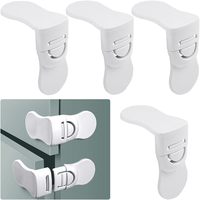 Vente en gros de produits pour bébés Serrure de sécurité en plastique pour bébés Verrouillage d'armoire pour enfants Adhésif