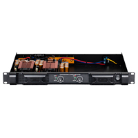 Amplificateur de puissance numérique professionnel 2x1200W 4 Ohm Classe D 1U pour DJ, scène, club, bar, KTV, équipement audio live