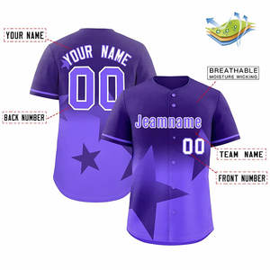 Marca personalizada Sublimação baratos costurado/logotipo impresso Sport Baseball Jersey - Product Image 2