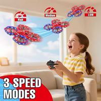 Avion acrobatique araignée à succès avec retournement 3D, lumières LED, vol stationnaire automatique, télécommande 2.4G, quadricoptère